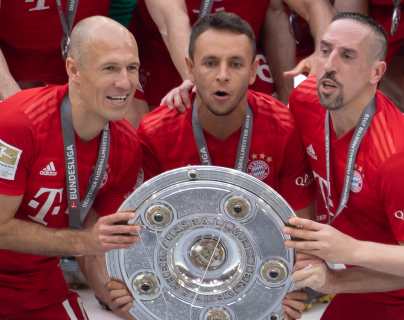Homenaje de despedida a Robben, Ribery y Rafinha en Múnich