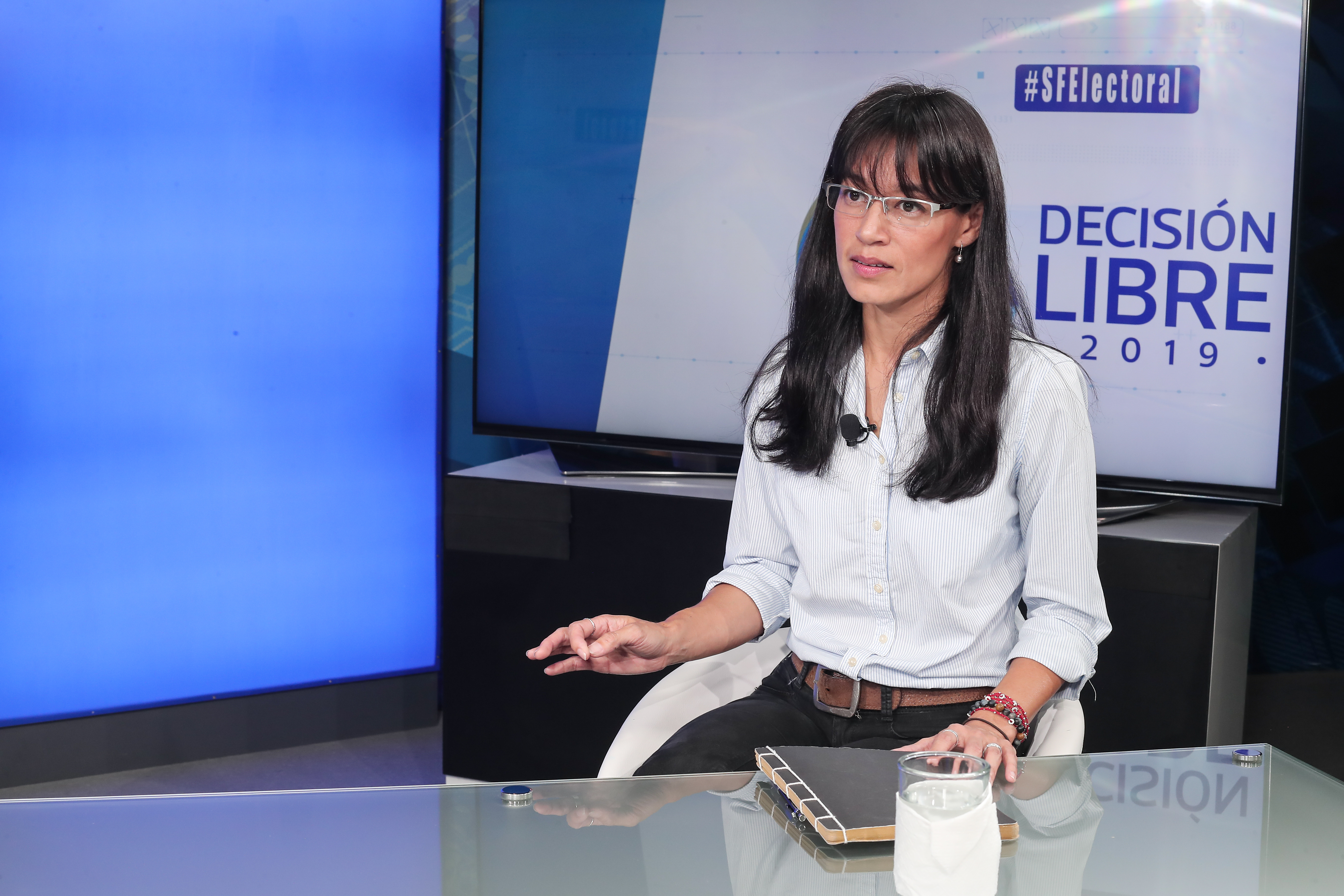 Lucrecia Hernández Mack, candidata a diputada por el partido Semilla. (Foto Prensa Libre: Juan Diego González)