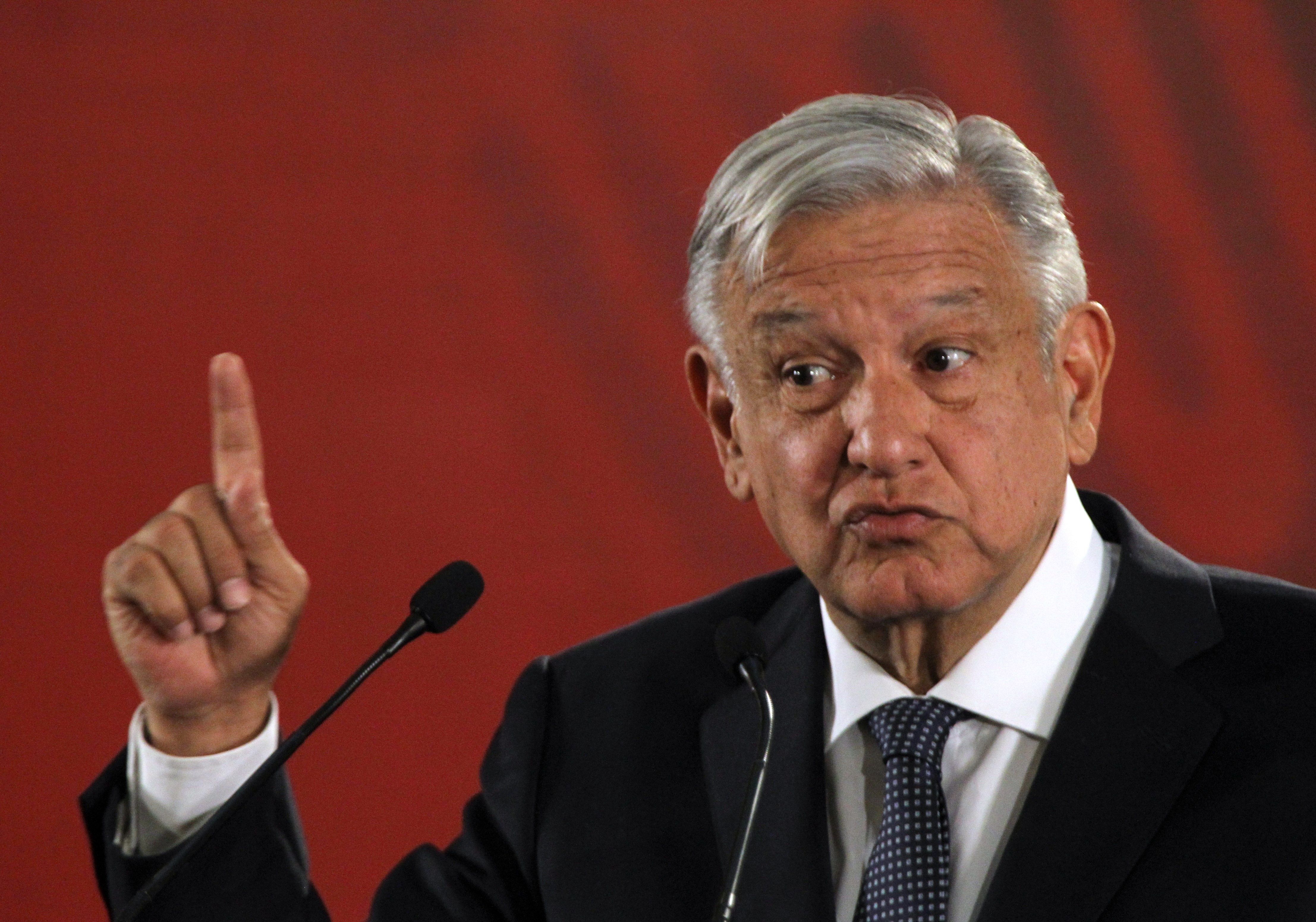 Manuel López Obrador le advirtió a Trump de que no quiere confrontación. (Foto Prensa Libre: EFE)