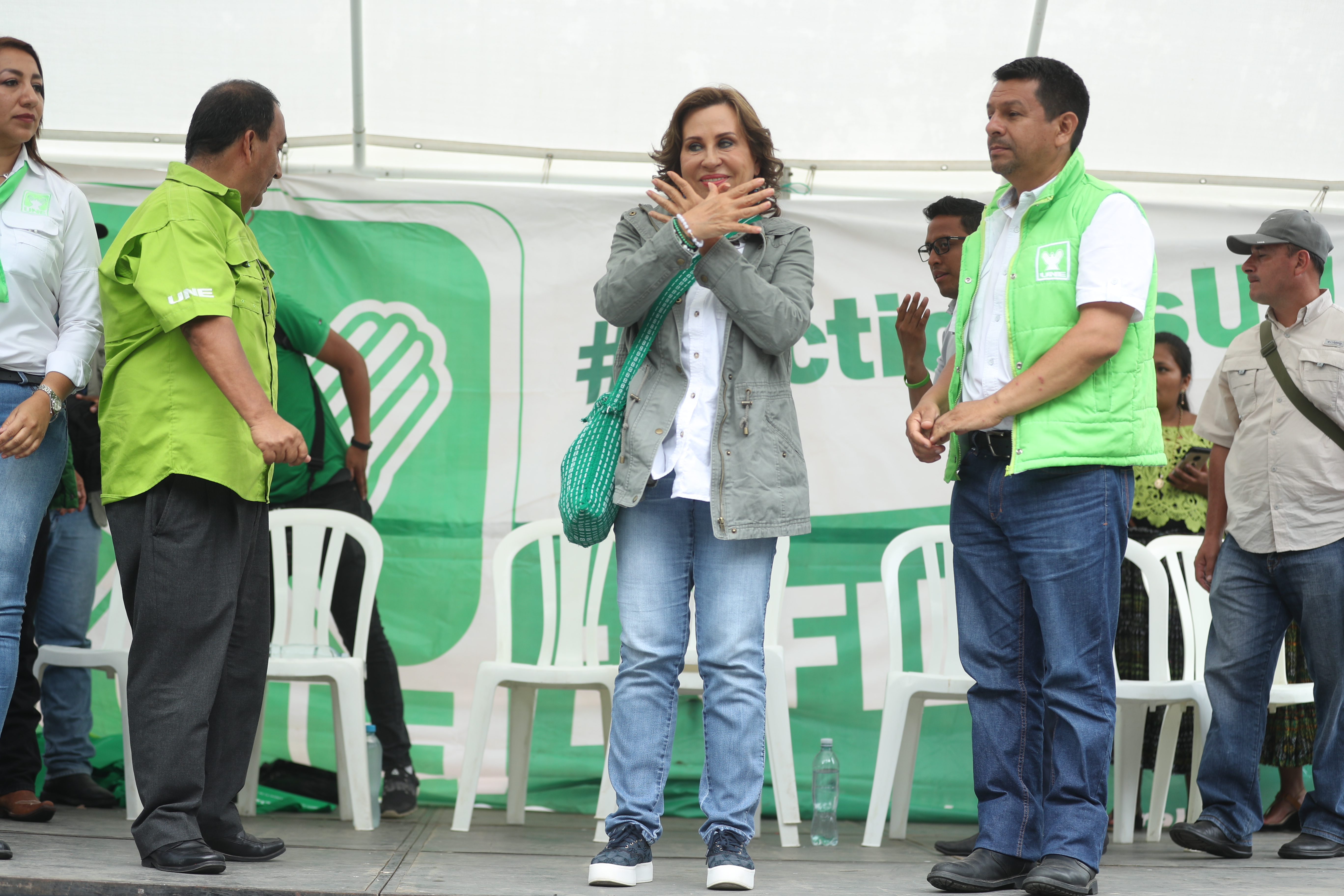 Sandra Torres, candidata presidencial de la UNE. (Foto Prensa Libre: Hemeroteca PL)