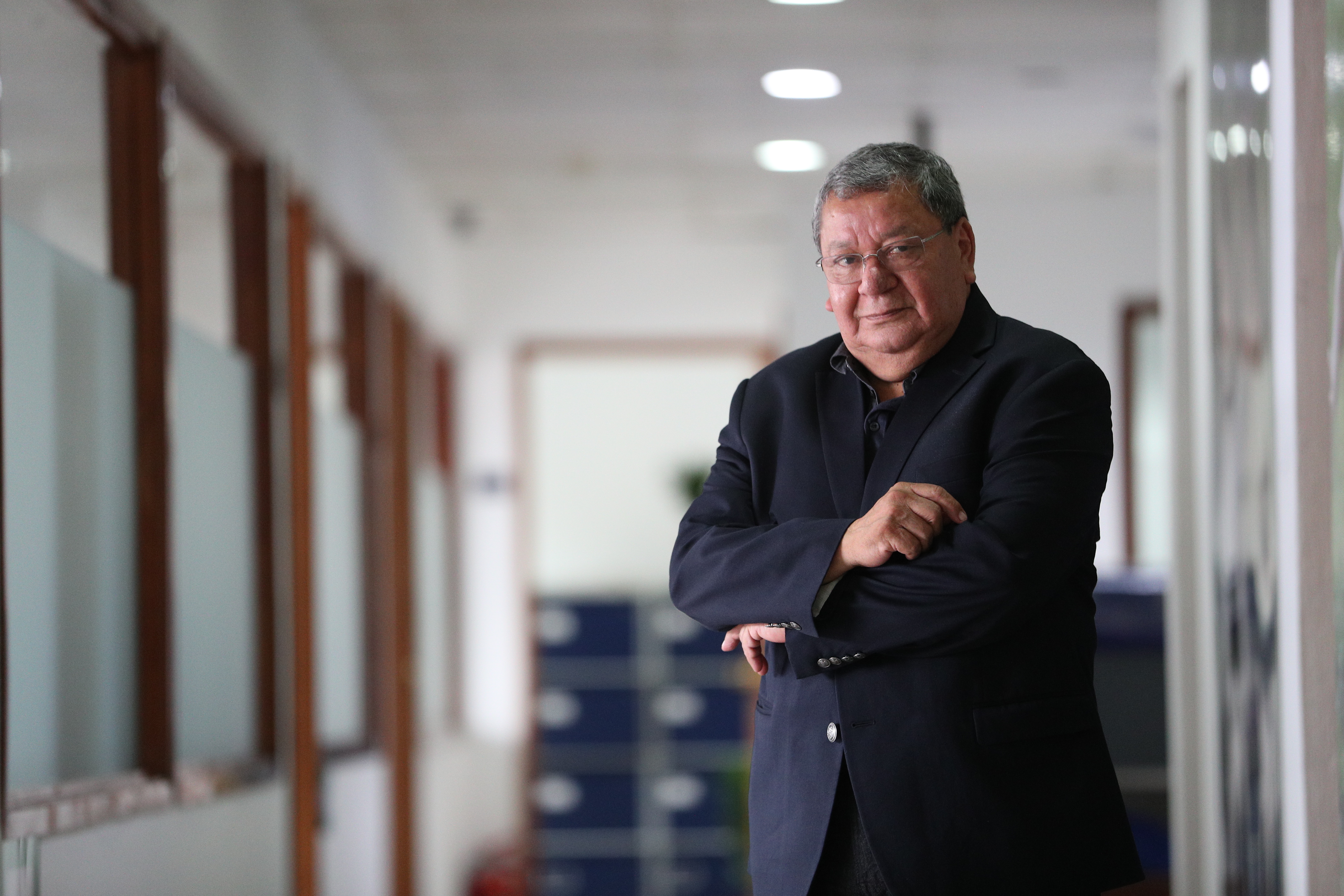 Salvador Herencia Hinojosa, del Grupo Impulsor Inversión de la Infancia, de Perú, las cifras de desnutrición en Guatemala no deben dejar indiferente a ningún guatemalteco. (Foto Prensa Libre: Carlos Hernández)