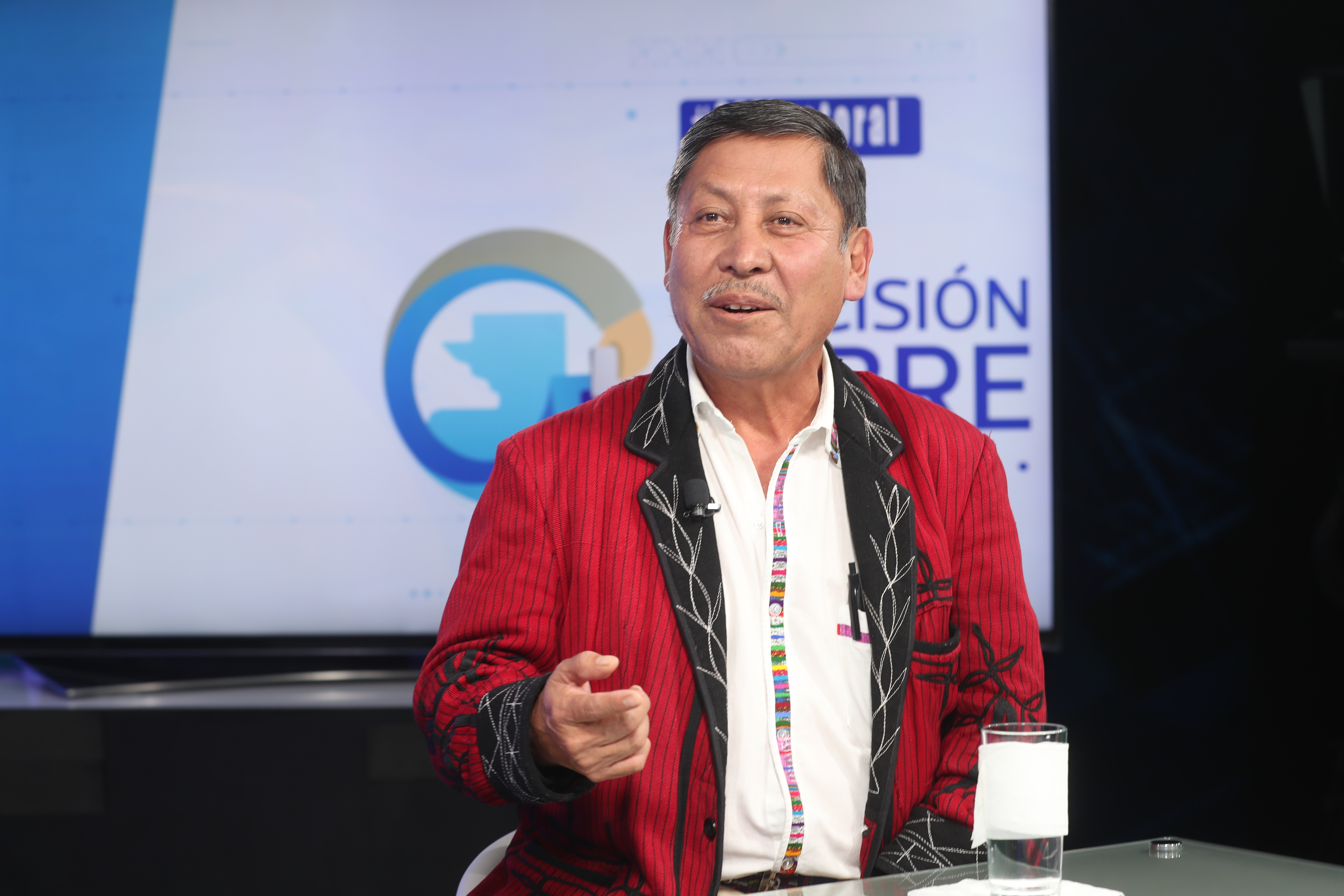 Pablo Ceto, candidato presidencial de URNG- Maíz, participó en el programa Sin Filtro Electoral. (Foto Prensa Libre: Erick Ávila)