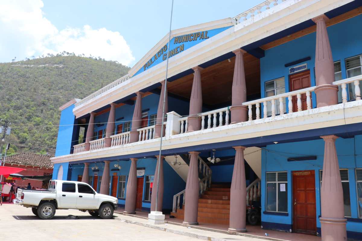 Municipalidad de Cunén. (Foto Prensa Libre: Héctor Cordero)