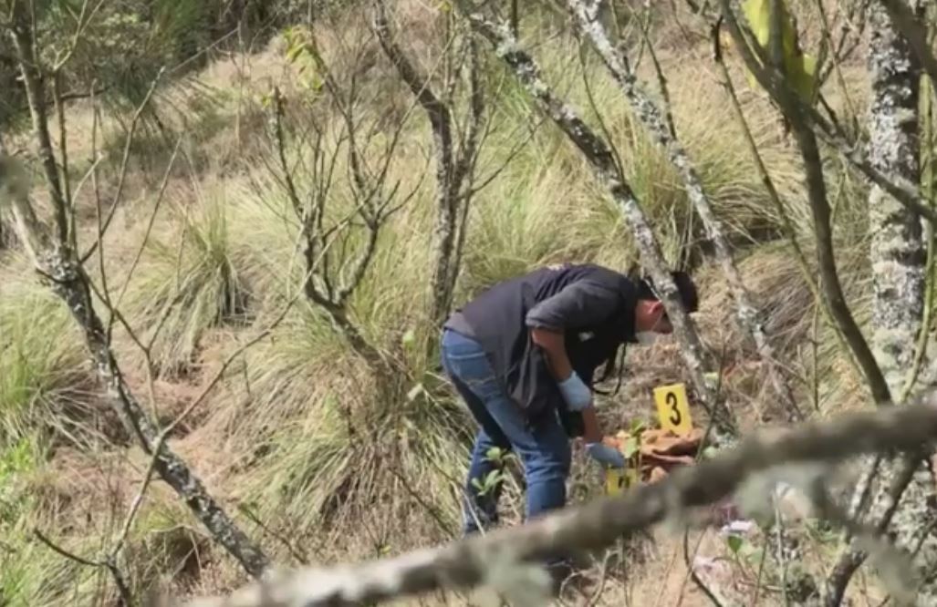 Los restos localizados en un área boscosa de Totonicapán pertenecen al niño Josué Santos Elías Tax Canastuj. (Foto Prensa Libre: Cortesía)