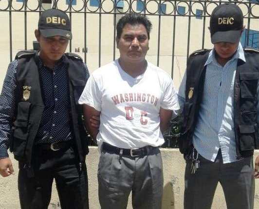 El condenado fue detenido por agentes de la Policía Nacional Civil en julio de 2017. (Foto Prensa Libre: María Longo)