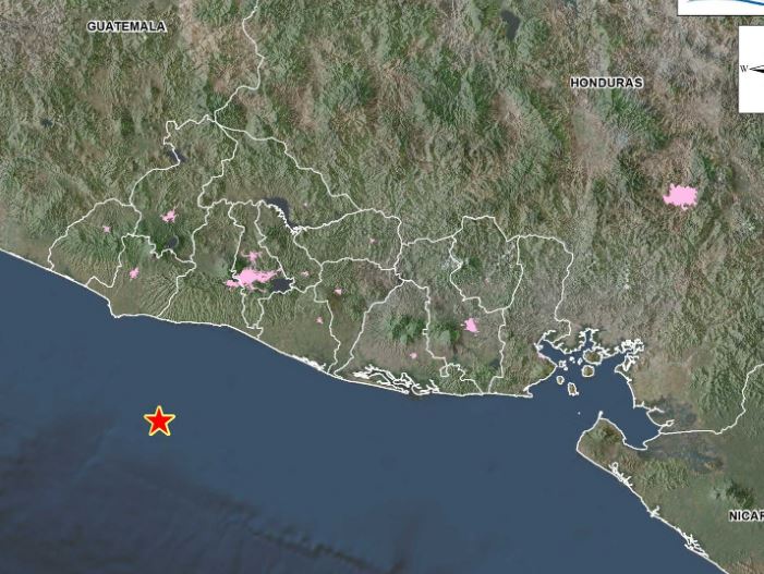 El sismo es el segundo en 48 horas frente a las costas salvadoreñas. (Foto: MARN)