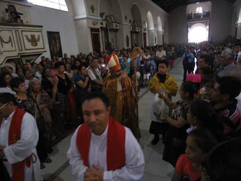 Este día se inició con una misa en honor a la festividad del Niño Jesús. Foto Prensa Libre: Néstor Galicia