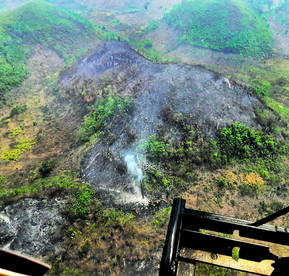 Petén ha sido uno de los lugares más afectados con los incendios forestales. (Foto Prensa Libre: Hemeroteca PL)