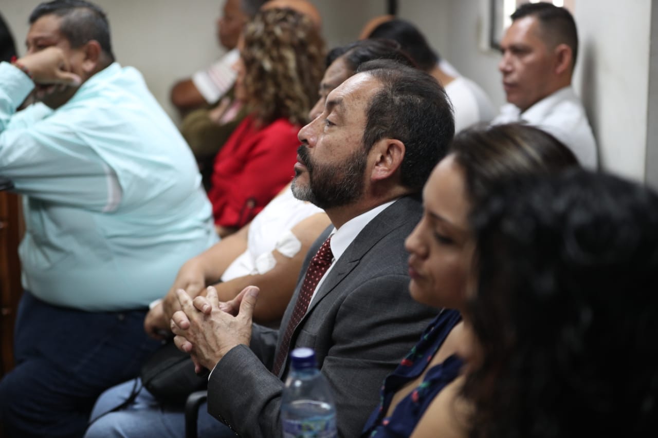 Mauricio López Bonilla, durante la etapa de conclusiones del caso Patrullas fase 2. (Foto Prensa Libre: Carlos Hernández)
