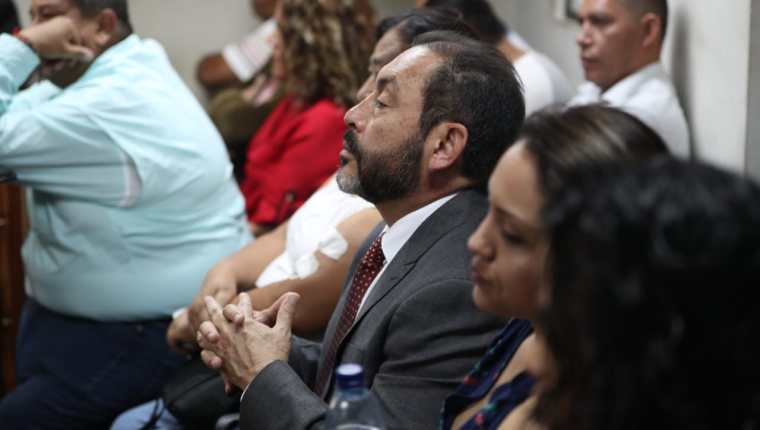 Mauricio López Bonilla, durante la etapa de conclusiones del caso Patrullas fase 2. (Foto Prensa Libre: Carlos Hernández)