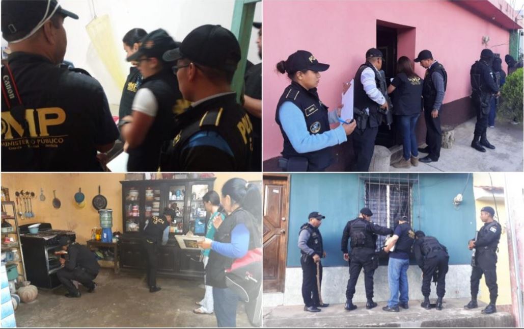 La Inspectoría General de la PNC realizó allanamientos en Jutiapa y Santa Rosa. (Foto Prensa Libre: PNC)