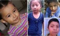 Mariee Juárez, Jakelin Caal, Felipe Gómez y Juan de León, cuatro de los siete niños que han muerto en EE. UU., algunos de los cuales estaban bajo la responsabilidad de agencias a cargo del DHS.  (Foto Prensa Libre: Hemeroteca PL)
