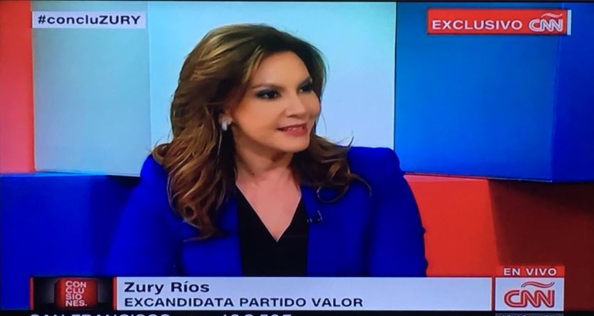 Zury Ríos habla en CNN en Español sobre el "no" definitivo a su candidatura. 