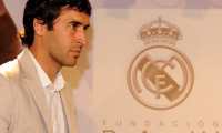 (FILES) In this file photo taken on June 01, 2010 Real Madrid's forward Raul Gonzalez attends the presentation of the book "Raul, The triumph of values" (Raul, El triunfo de los valores) in Madrid. - Real Madrid great Raul was confirmed on June 20, 2019 as coach of the club's reserve team, Castilla, for next season.
Former striker Raul, who scored 323 goals for Madrid and is one of their most successful ever players, has been promoted after gaining experience with the club's academy and under-18 sides. (Photo by Dominique FAGET / AFP)