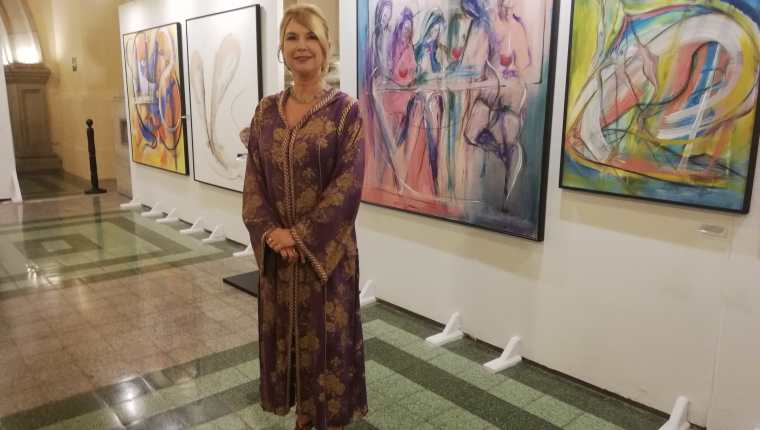 Beverley Rowley ha destacado en exposiciones plásticas individuales y colectivas en Guatemala, Estados Unidos, Canadá, Italia y República Dominicana.  (Foto Prensa Libre: Ingrid Reyes)