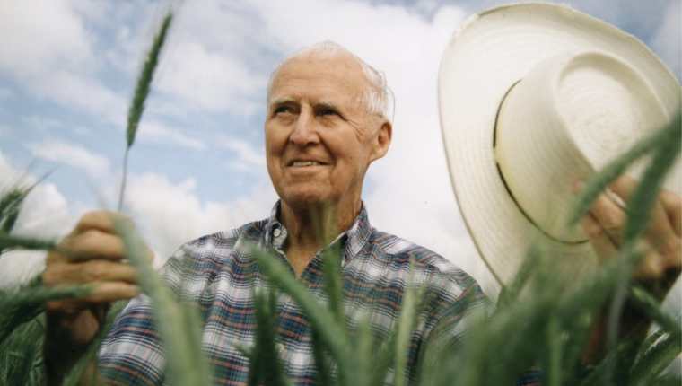Norman Borlaug es reconocido mundialmente por haber salvado a millones de personas del hambre.