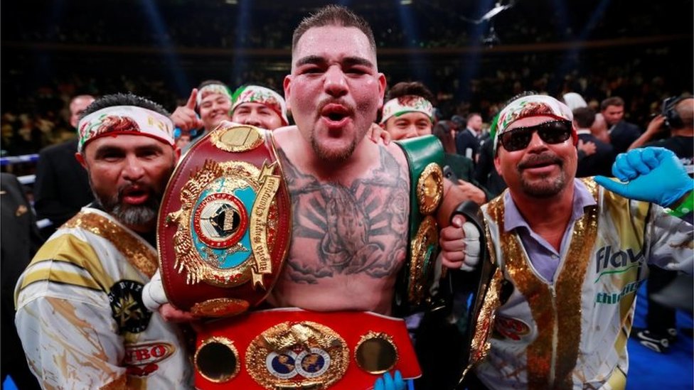 Andy Ruiz Jr. se coronó en Nueva York tras vencer vía KO técnico al británico Anthony Joshua. (Foto: Reuters)