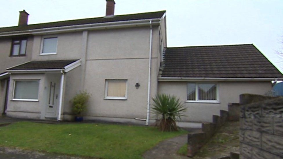 La casa de Kelley en Gales. (Foto Prensa Libre: BBC)