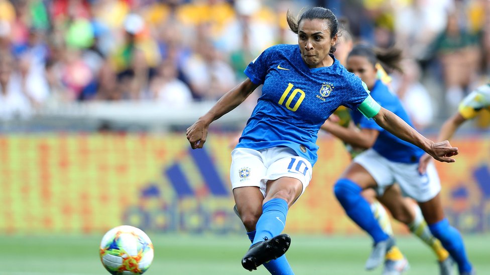 Marta anotó un gol en el partido entre Brasil y Australia. (Foto: Getty Images)