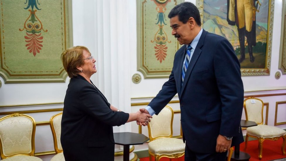 La expresidenta de Chile, Michelle Bachelet, realizó una visita a Venezuela en calidad de alta comisionada de la ONU.