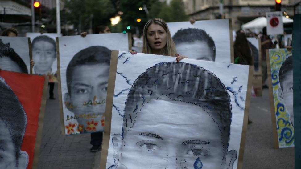Los estudiantes de Ayotzinapa desaparecieron hace cino años.