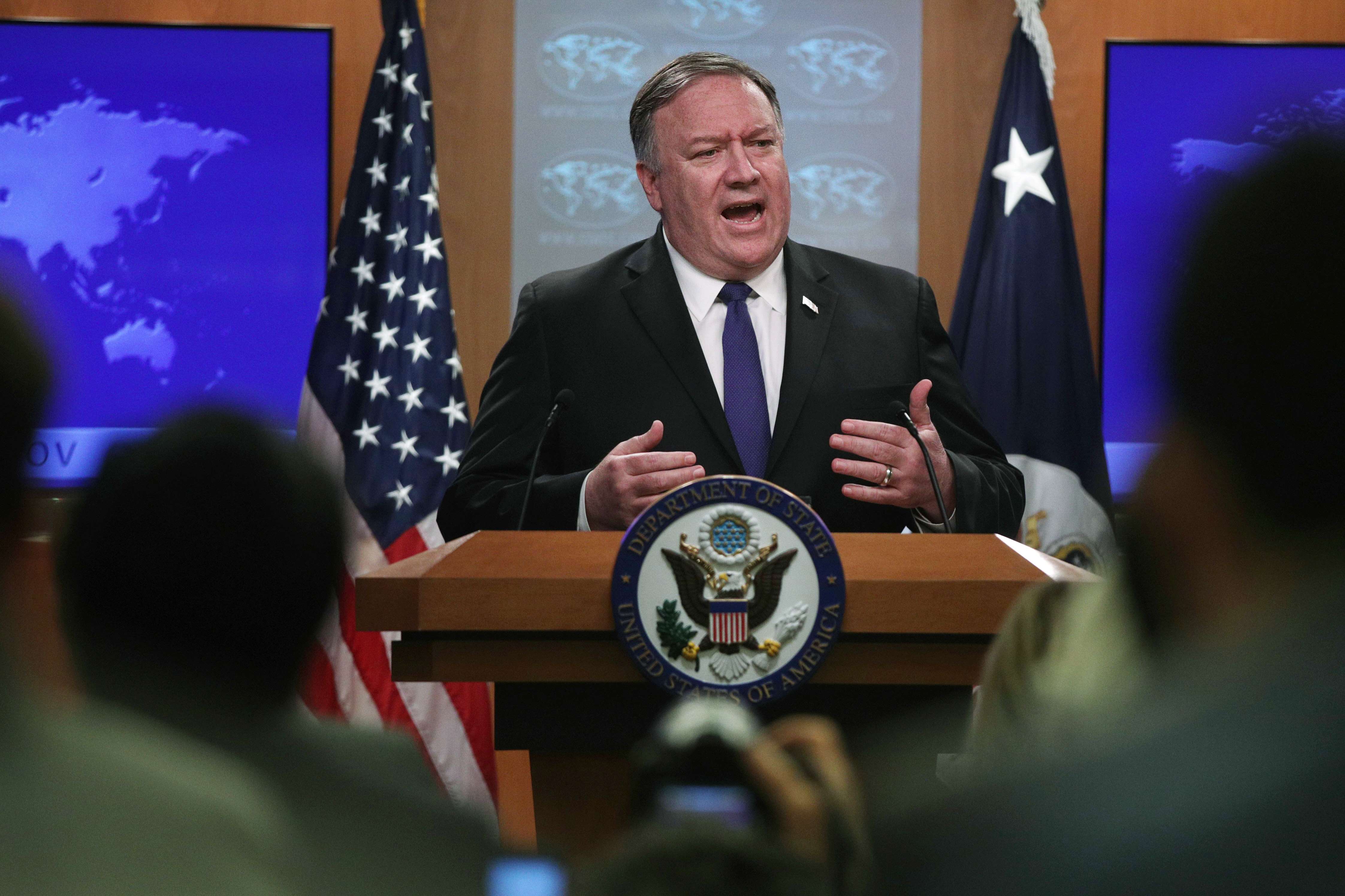Mike Pompeo, secretario de Estado de Estados Unidos. (Foto Prensa Libre: AFP)