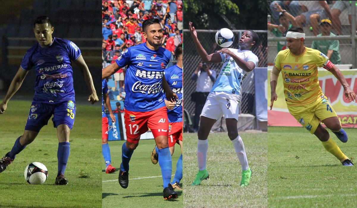 Gerardo Arias, Wilson Godoy, William Zapata y Rafa González, jugarán con los chivos. (Foto Prensa Libre: Luis López)