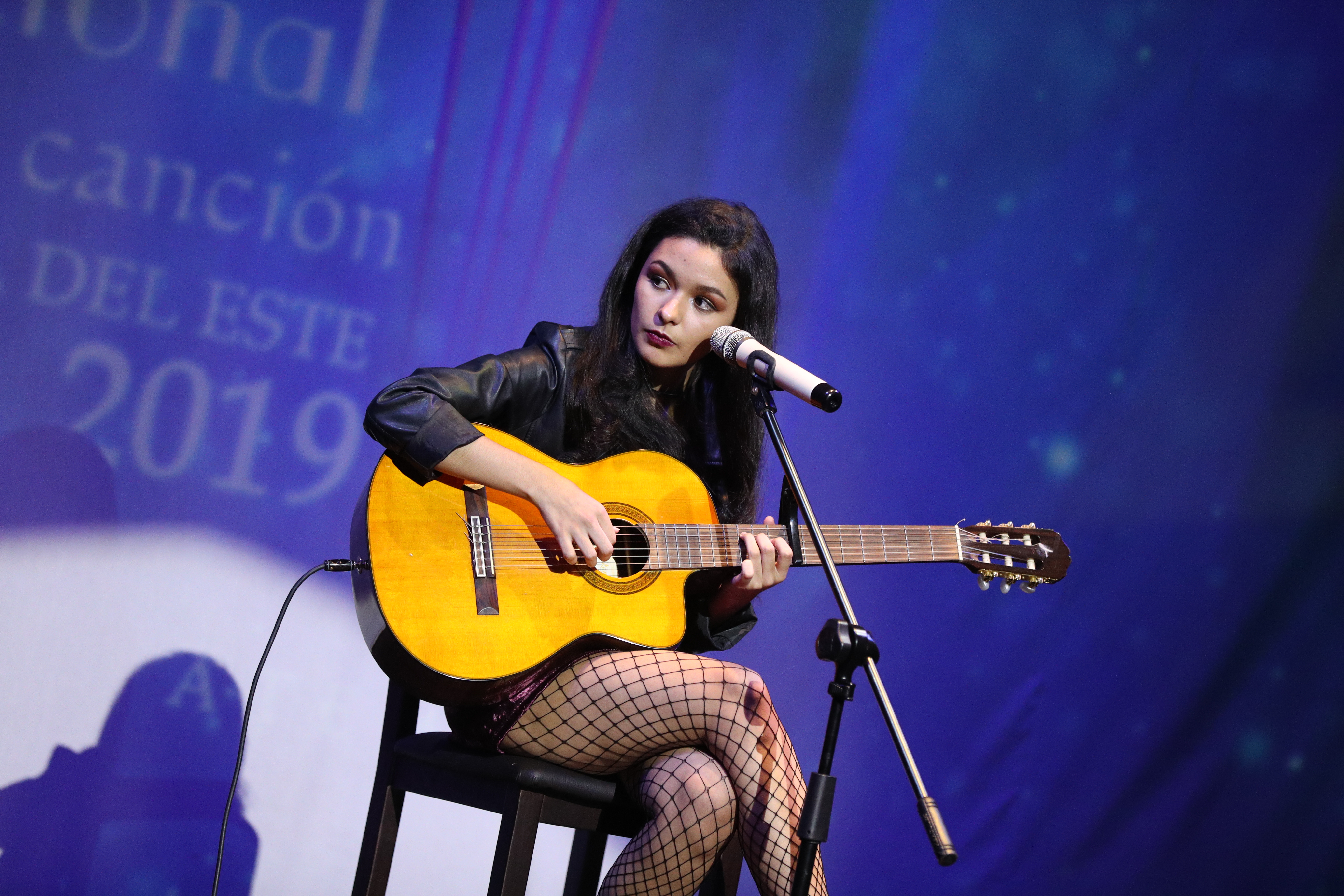 Maru Aguilar, durante su presentación. (Foto Prensa Libre: J. Ochoa)