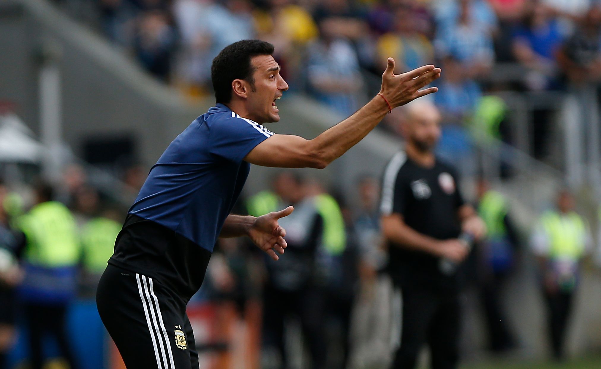 El entrenador argentino Lionel Scaloni comienza una nueva era con la Albiceleste. (Foto Prensa Libre: AFP)
