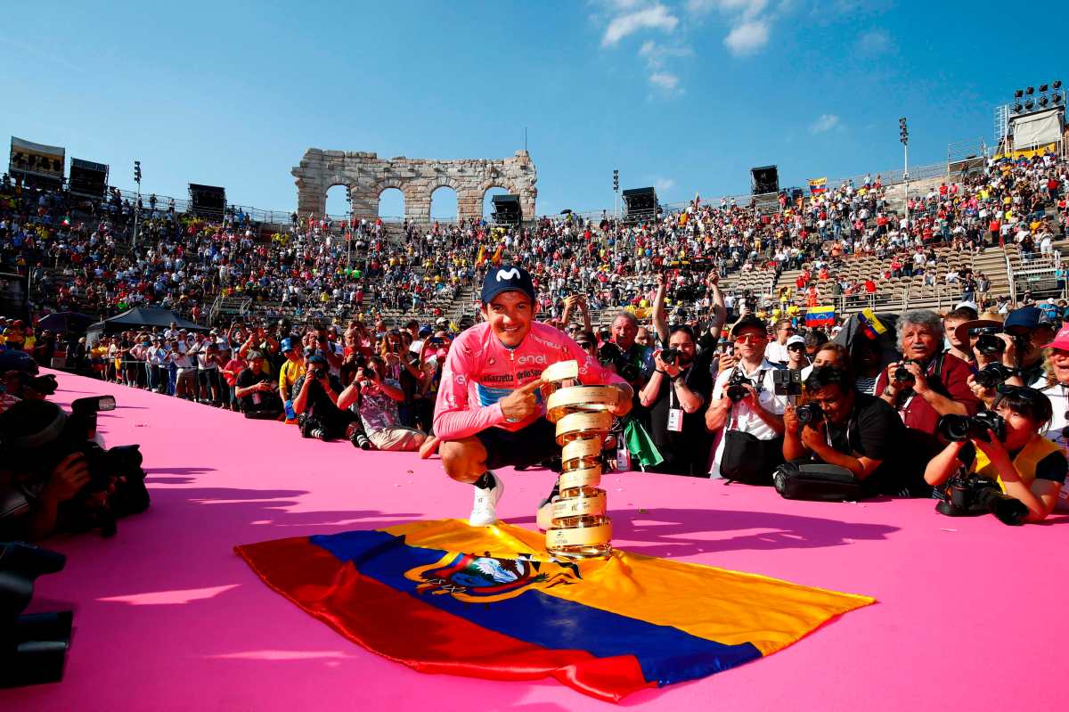 Richard Carapaz, de sobresalir en la Vuelta Ciclística a Guatemala del 2013 a conquistar el Giro de Italia