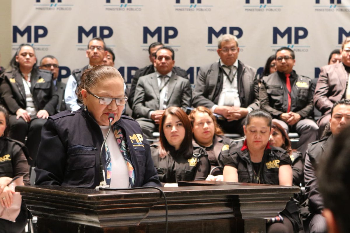 Fiscal General María Consuelo Porras nombró a Julio César Cordón como secretario de Política Criminal en julio de 2018. (Foto Prensa Libre: Ministerio Público).