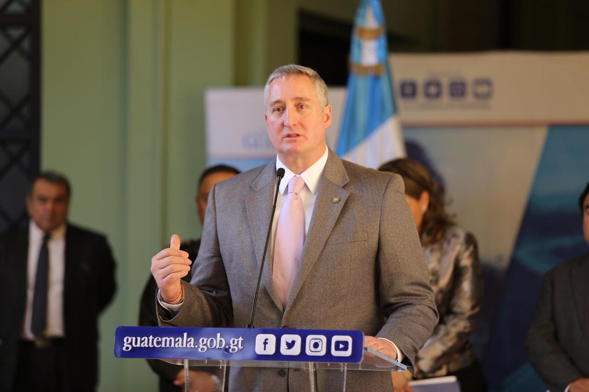 Enrique Degenhart, ministro de Gobernación. (Foto Prensa Libre: @Mingobguate)