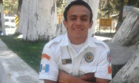 Briam Alexander Alesio Gámez era un bombero entregado a su servicio al prójimo. (Foto Prensa Libre: Víctor Chamalé).