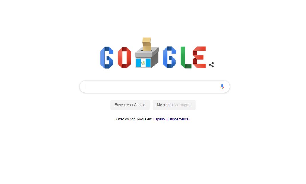 Este es el "doodle" que Google le dedicó a Guatemala este 16 de junio de 2019. (Foto Prensa Libre: Google)