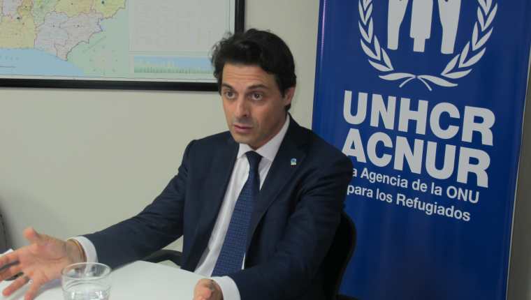 Giovanni Filippo Bassu, representante regional para Centroamérica y Cuba de Acnur, habló con Prensa Libre (Foto Prensa Libre: Luisa Laguardia).