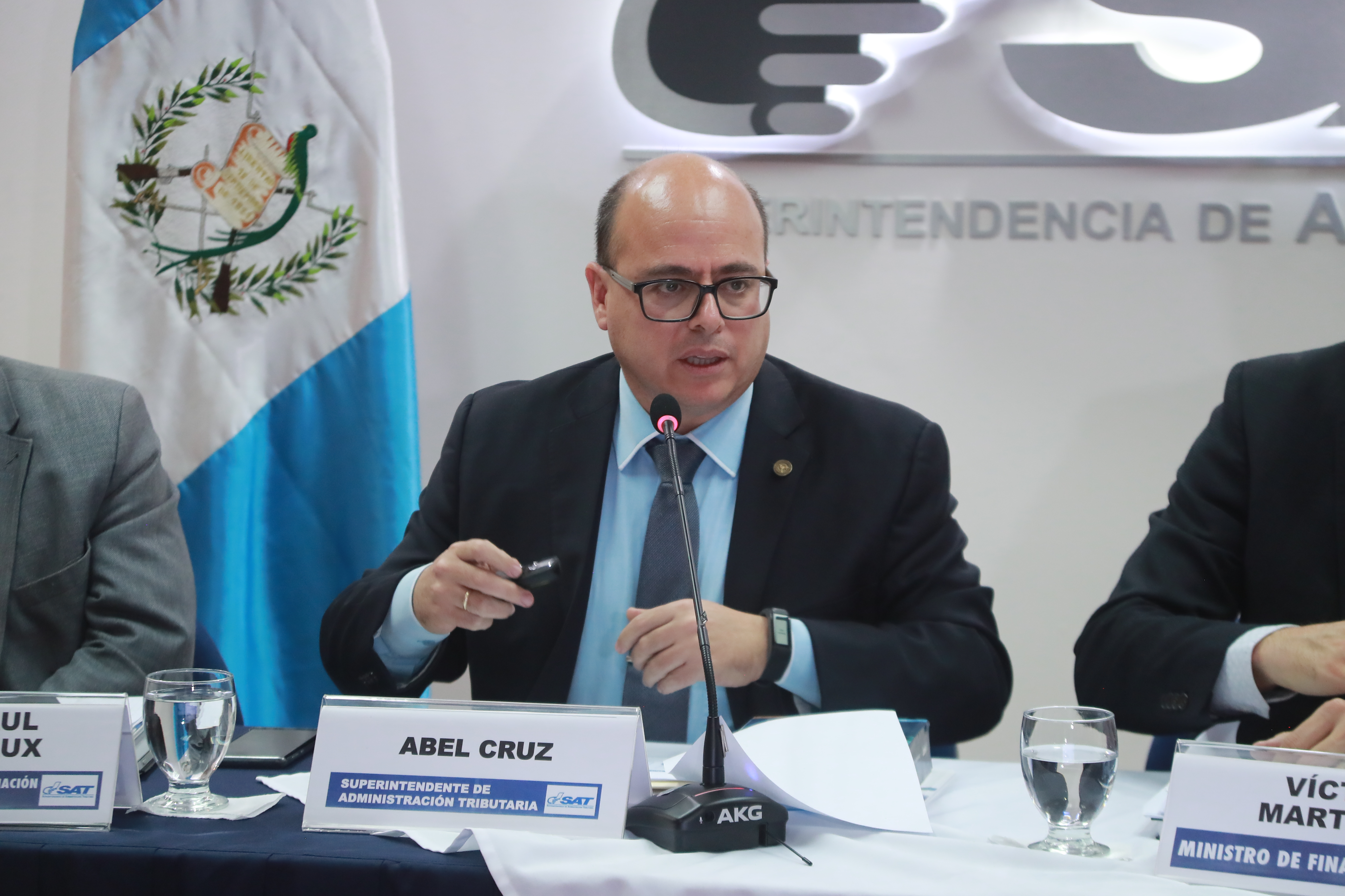 Abel Cruz Calderón fue removido de la jefatura de la SAT.  (Foto Prensa Libre: Juan Diego González)