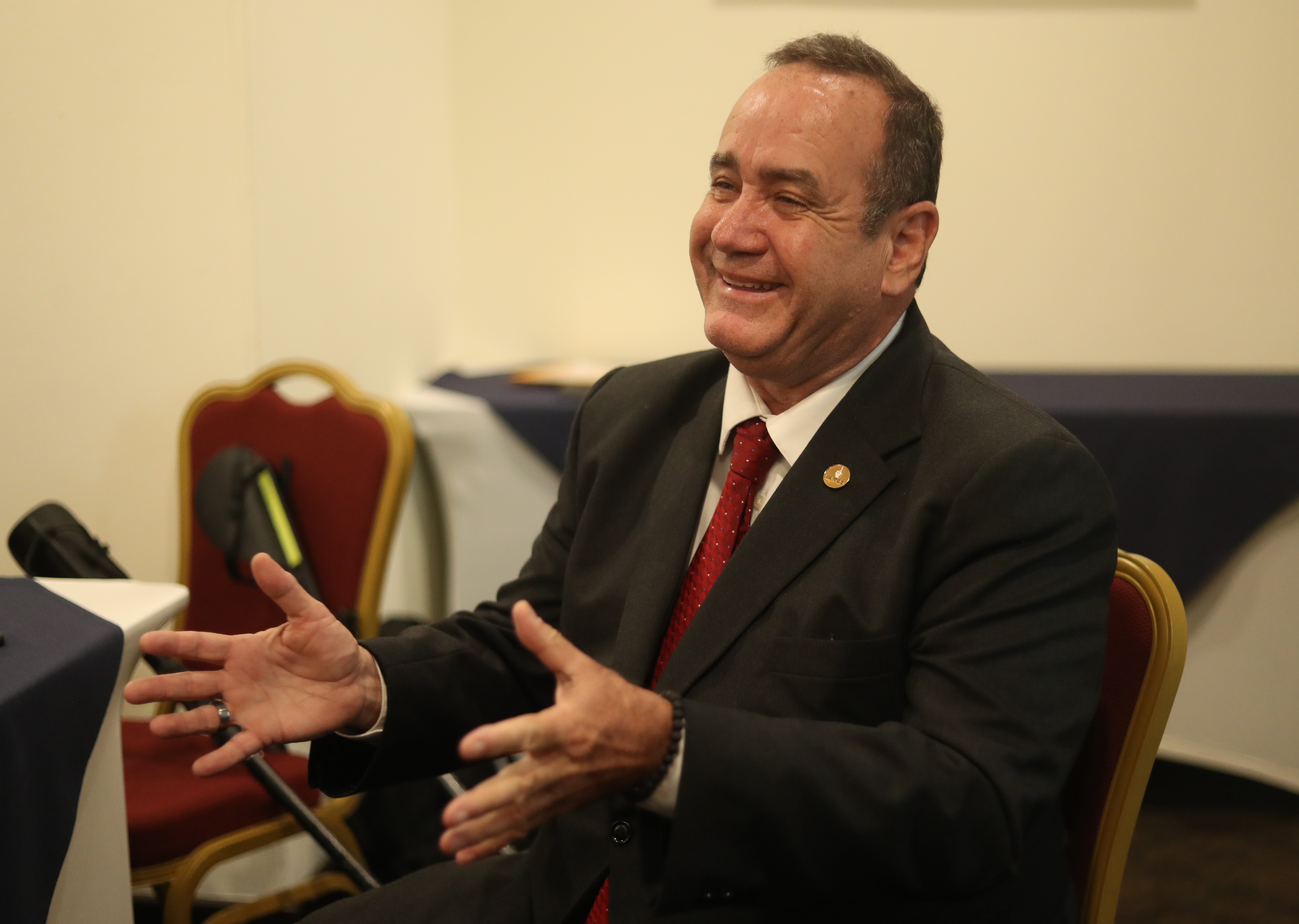 Alejandro Giammattei, candidato presidencial por el partido Vamos. (Foto Prensa Libre: Esbin García)