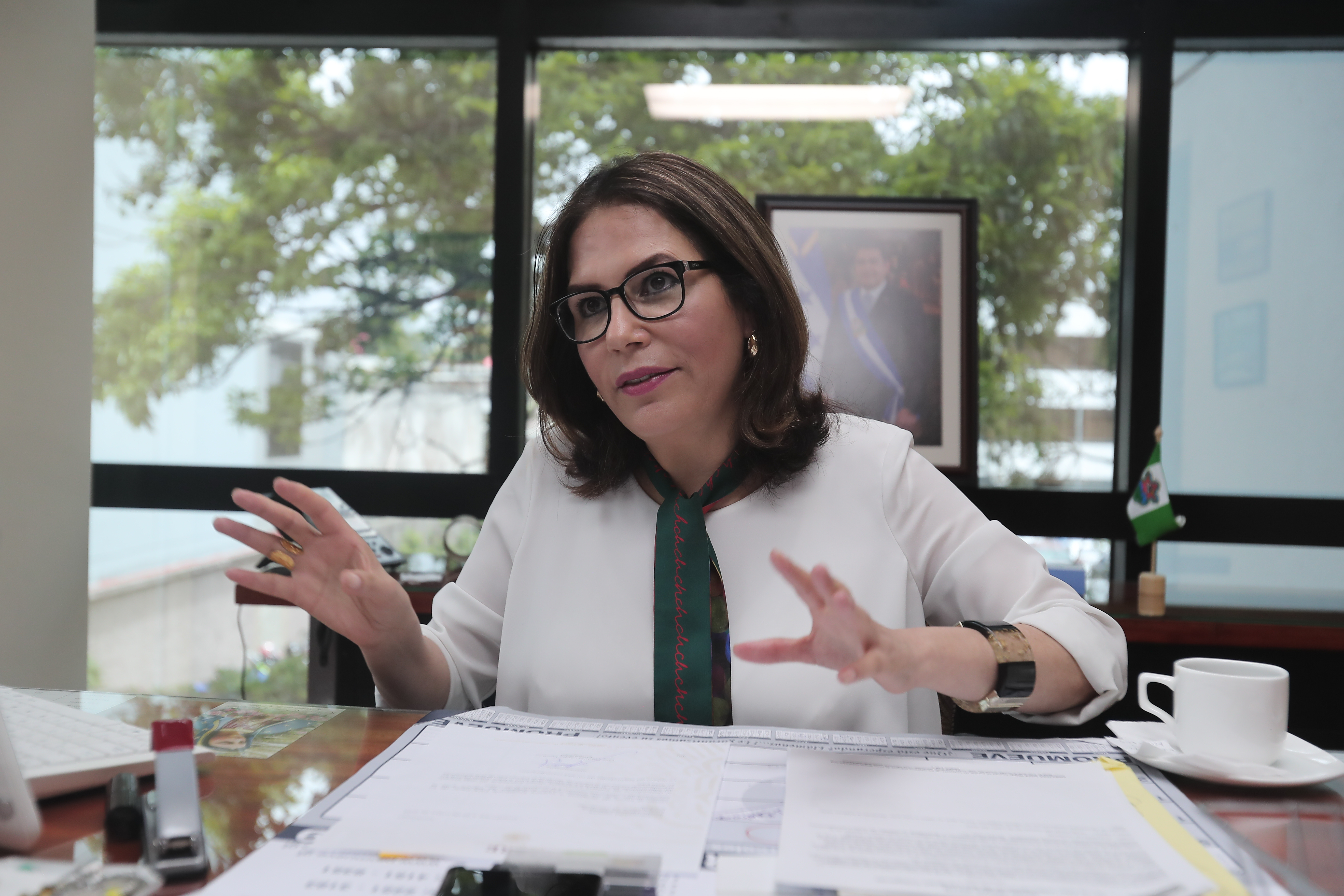Vivian Panting, exembajadora de Honduras en Guatemala, habla con Prensa Libre sobre su labor en cuatro año y medio en el país. (Foto Prensa Libre: Juan Diego González)