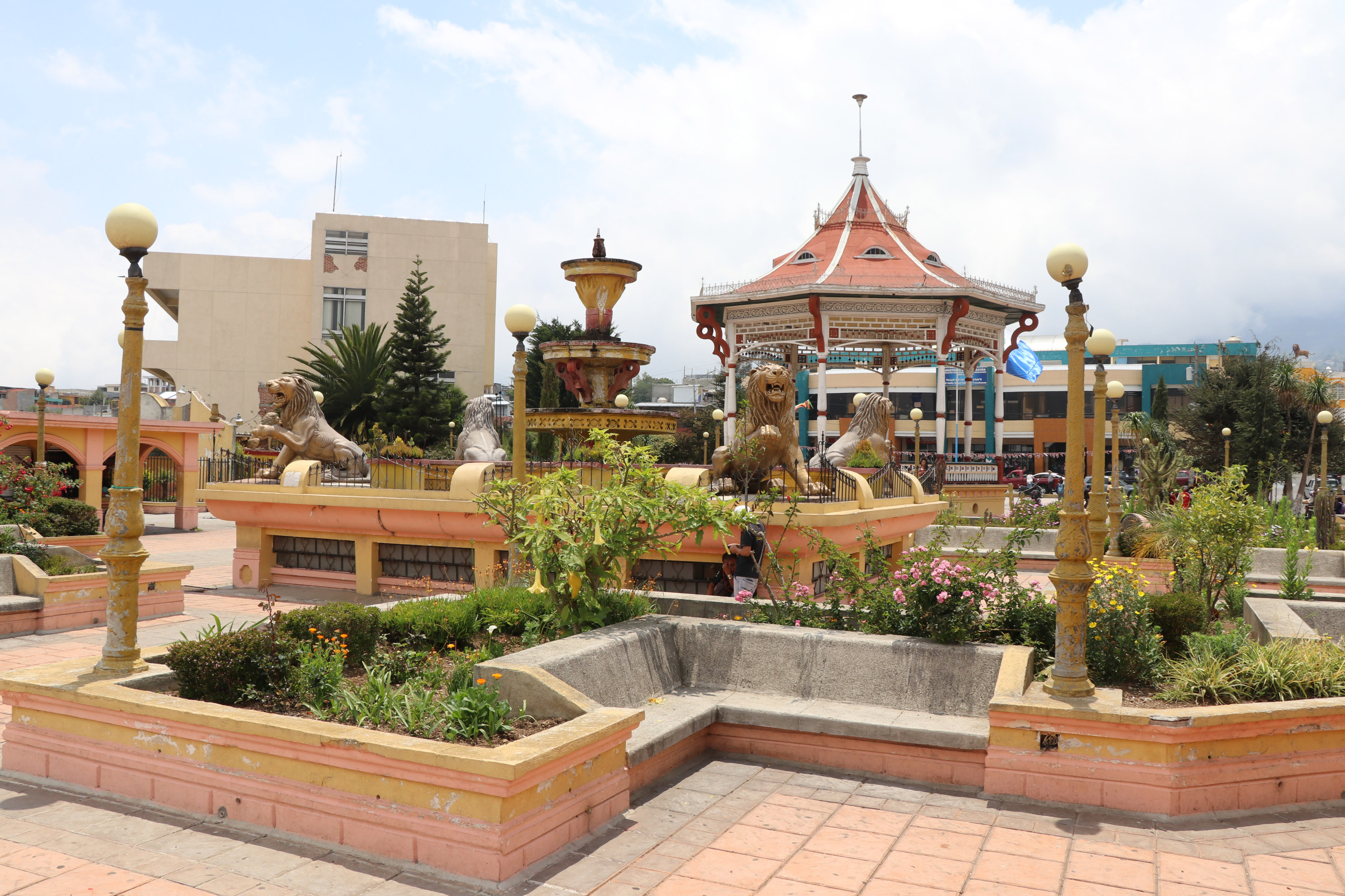 Parque José Ignacio Juárez, de San Marcos. (Foto Prensa Libre: Whitmer Barrera)