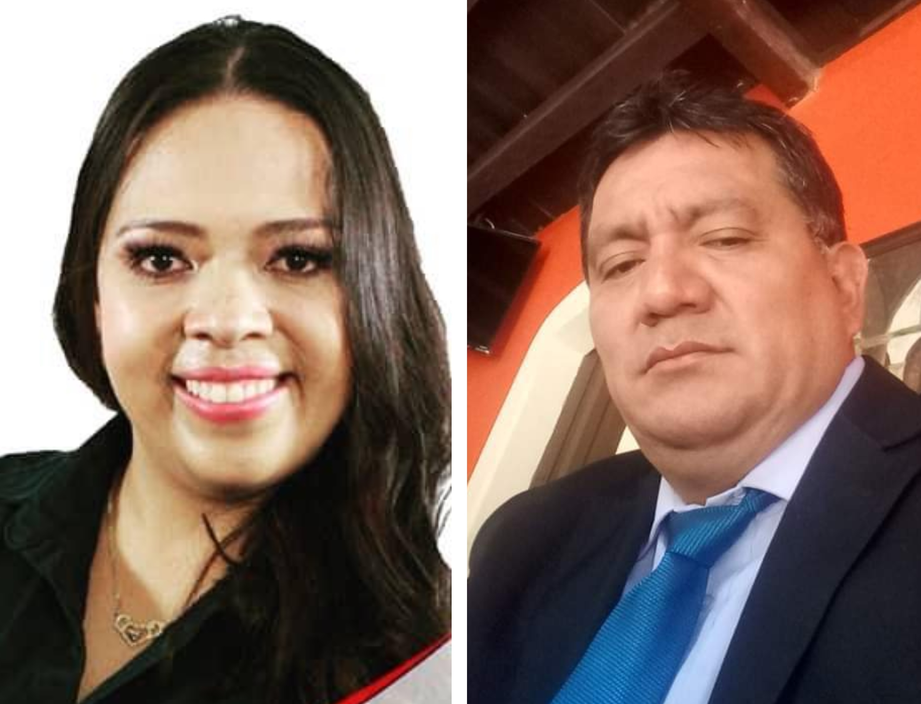 Gabriela Meléndez y Sebastián Cucul, excandidatos a cargos por el partido Podemos. 