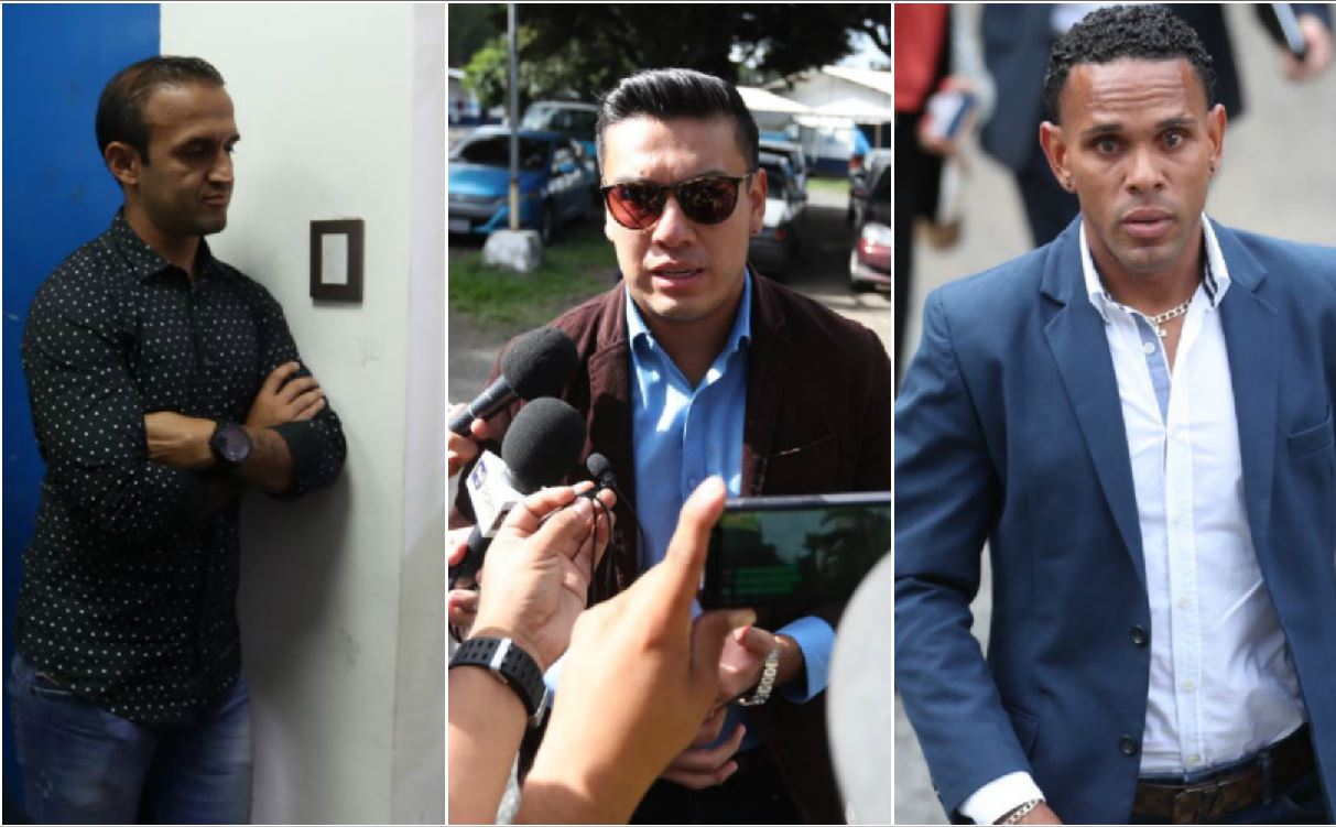 José Manuel Contreras, Luis Tatuaca y Kenny Cunningham acudieron este lunes a la Anado por el tema de dopaje. (Fotos Prensa Libre: Francisco Sánchez).