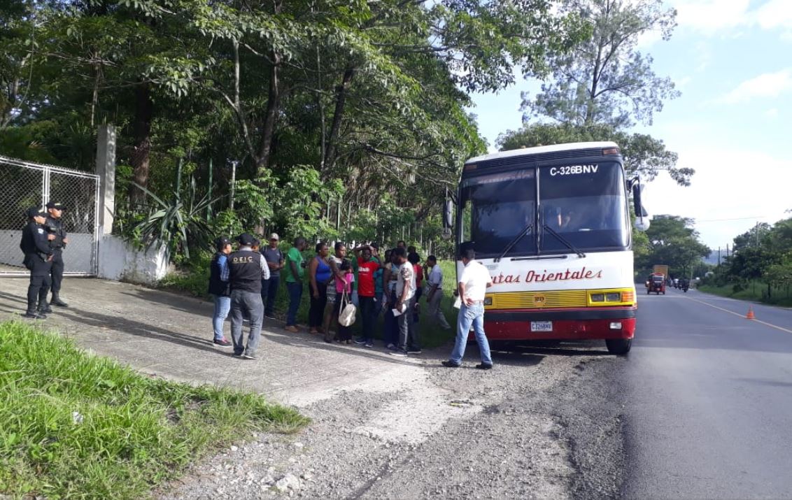 El operativo fue puesto en Chiquimula y Jutiapa. (Foto Prensa Libre: PNC)