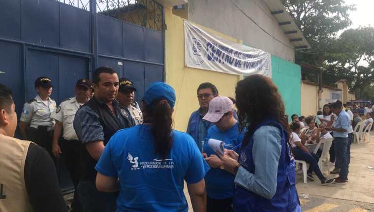 En San Jorge, Zacapa, el Tribunal Supremo Electoral, suspendió las elecciones y analizará el caso. (Foto Prensa Libre: Cortesía PDH)