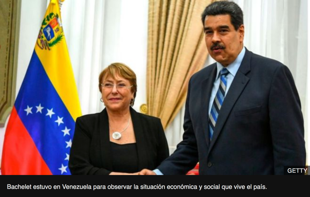 Crisis en Venezuela: el gobierno de Maduro rechaza el “parcializado” informe en que Bachelet denuncia torturas y ejecuciones extrajudiciales en Venezuela