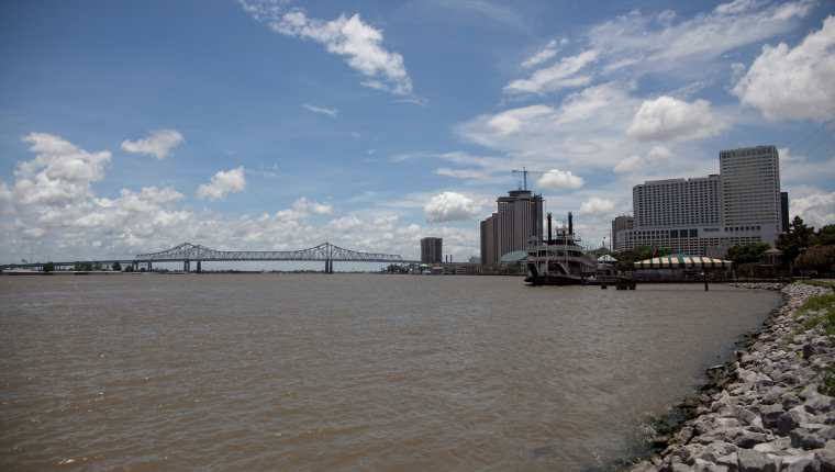 La tormenta tropical Barry amenaza con afectar Nueva Orleans. (Foto Prensa Libre: AFP)