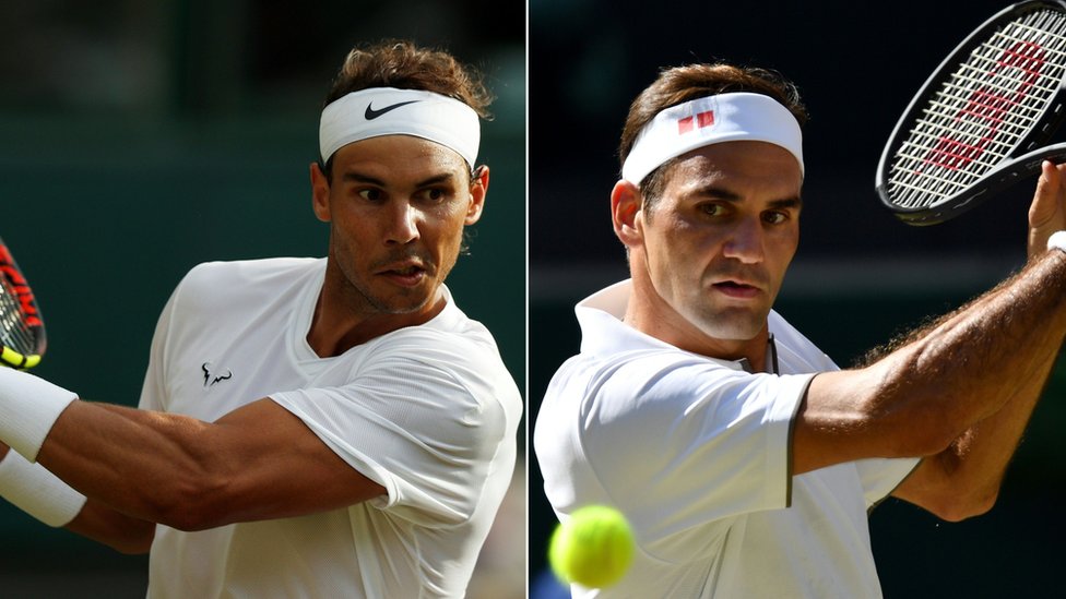 Rafael Nadal y Roger Federer juegan este viernes su partido número 40. El español venció en 24 de los encuentros, por 15 victorias del suizo. (Foto:AFP)