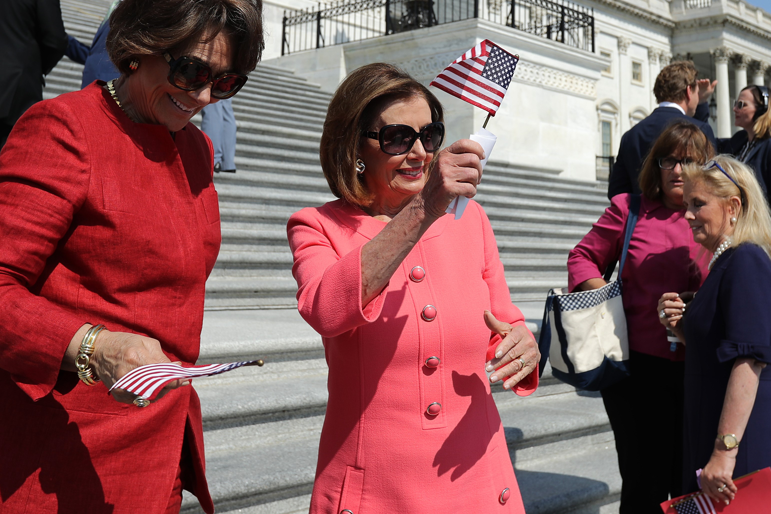 Nancy Pelosi es una experimentada de la política estadounidense y mantiene una férrea oposición a Trump. (Foto Prensa Libre: AFP)