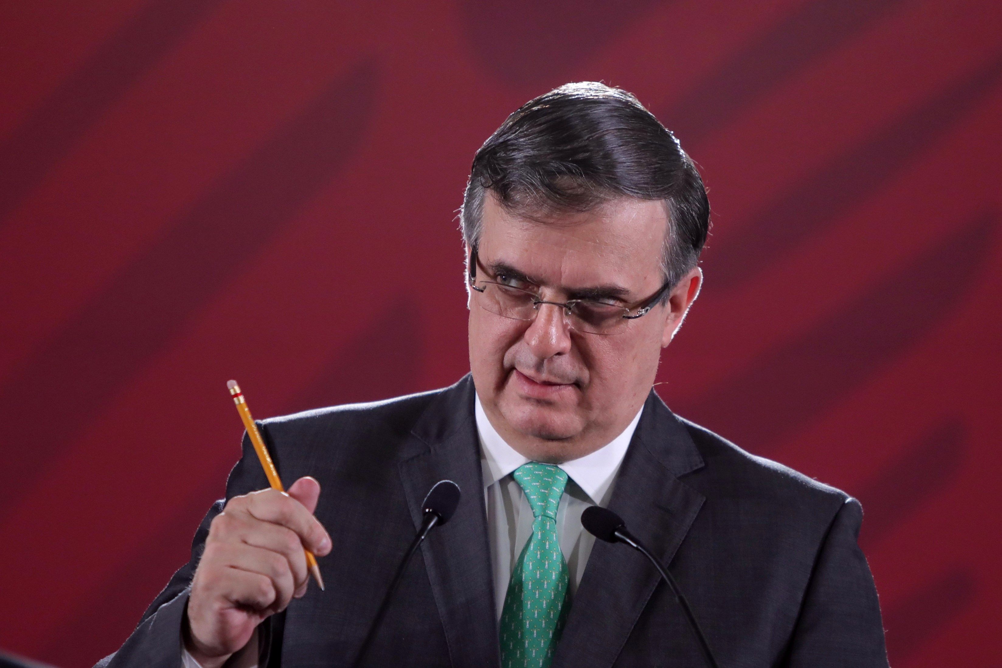 El secretario de Relaciones Exteriores de México, Marcelo Ebrard. (Foto Prensa Libre: EFE).