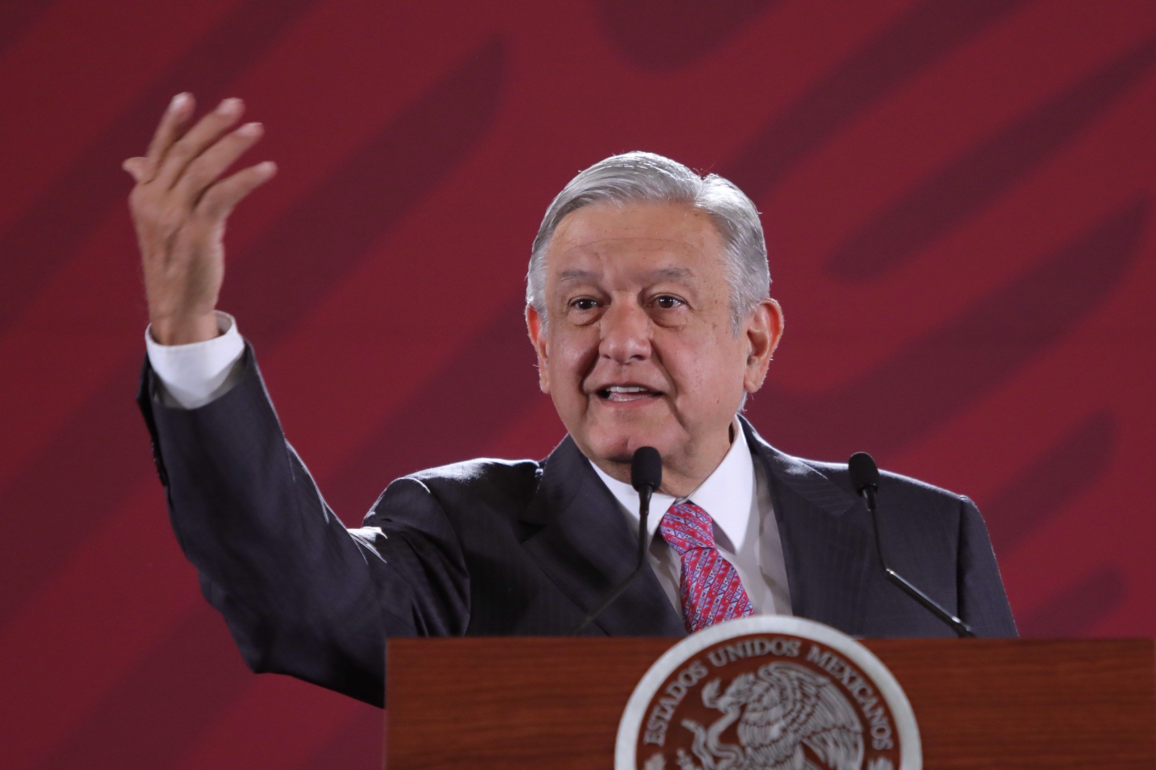 El presidente de México, Andrés Manuel López Obrador, critica a las series de narcotráfico. (Foto Prensa Libre: EFE)