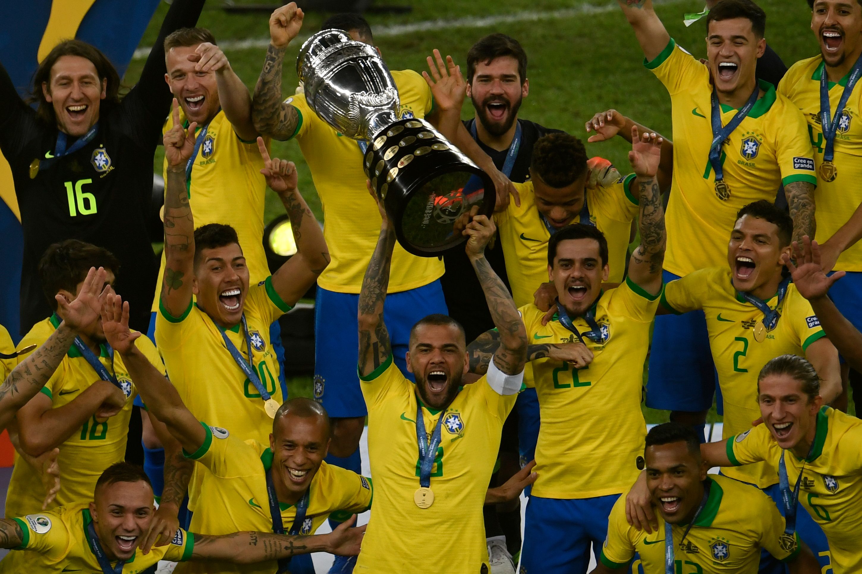 La Selección de Brasil se coronó en casa en la Copa América. (Foto Prensa Libre: AFP)